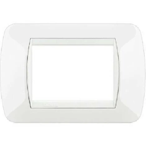 BTICINO L4803BI - Placca 3 Moduli - Bianco - LivingLight