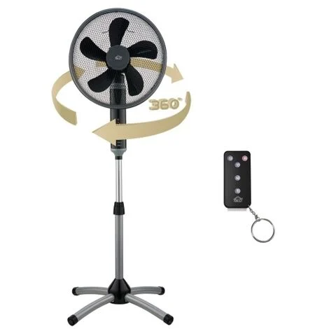 Ventilatore A Piantana Con Oscillazione Di 360 Gradi A 3 Velocità Potenza 55 W