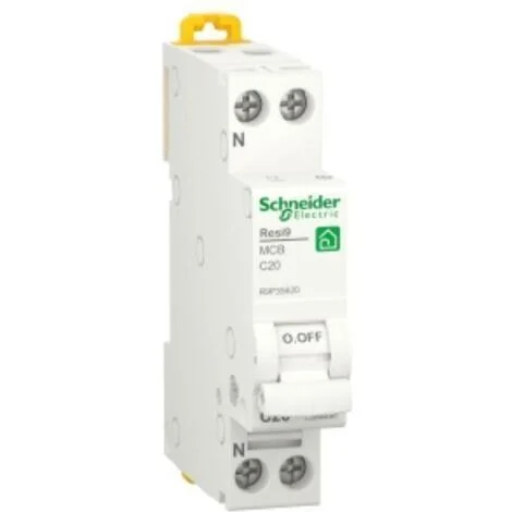 SCHNEIDER R9P35620 - Interruttore magnetotermico (MCB) Resi9 1P+N C20 4500A