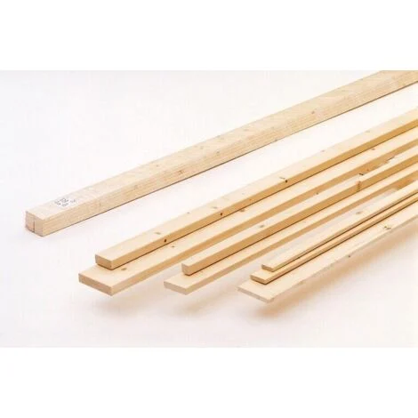 Listello legno abete piallato spessore mm 10 - 15 - 20 varie larghezze lunghezze