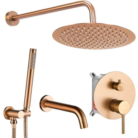 SET DOCCIA E VASCA CON BOCCA LUNGO RAME MISURA SKU REA-P8810