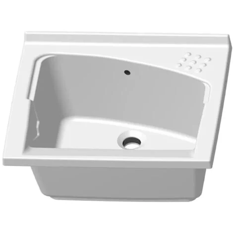 Lavatoio in ceramica 75x61 cm ad incasso per mobile modello Revine