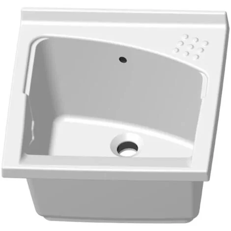Lavatoio in ceramica 61x50 cm ad incasso per mobile modello Revine