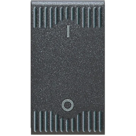 Interruttore Bipolare Noir S45 Colore Nero 2P 16AX Finitura Opaca 1M AVE 45310