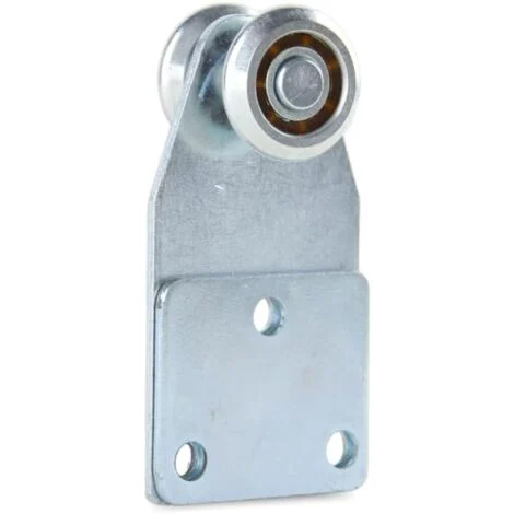TENDAGGIMANIA Puleggia Carrucola ANTI RUGGINE in Acciaio Zincato - Carrucola a 2 Cuscinetti Peso Supportato 35 KG MAX - Ruote per Cancello Scorrevole, scorrimento Teli in PVC e Tessuto