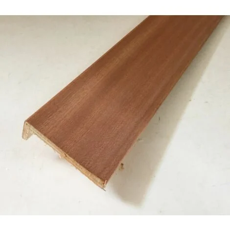 Coprifilo mostrina mogano piatta impiallacciata con aletta mm 70 x 10 x 2250