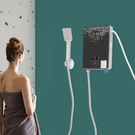 Scaldacqua istantaneo digitale elettrico scaldacqua istantaneo Tankless bagno doccia set acqua calda 6500 W per bagno cucina