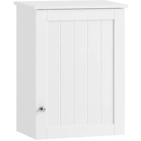 SoBuy Pensile Bagno o Cucina Armadietto Bagno L40P23A52 cm, Bianco BZR19-W