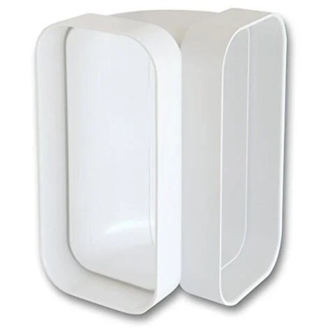 La Ventilazione CCV157B Curva Verticale in ABS per Tubo Rettangolare, 150x70 mm