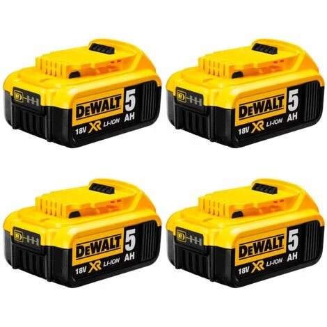 Dewalt pack da 4 batteriedcb184p4 (18v - 5,0 ah) 8435587927549