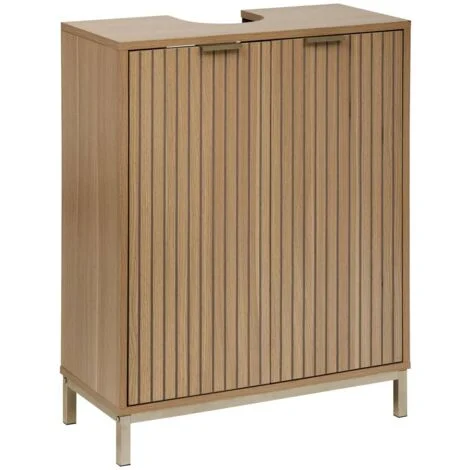 Base sotto lavabo tasso, effetto legno naturale - 5five