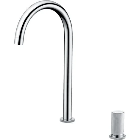 Mice - Rubinetto per lavabo monocomando - Rubinetto da cucina - Rubinetto per lavello da cucina per acqua calda/fredda - Manacor Chrome Series GCM001