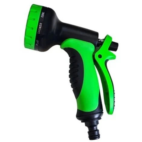 PISTOLA A SPRUZZO INNAFFIARE POMPA IRRIGAZIONE GIARDINO REGOLABILE 10 GETTI