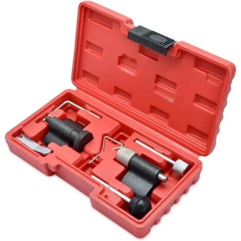 7 pezzi di strumento di fasatura, strumento di fasatura del motore compatibile con VW 1.2, 1.4, 1.6, 1.9, 2.0 TDI SDI, strumenti per albero a camme con cassetta degli attrezzi