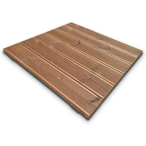 Pedana antiscivolo per doccia 70x70 cm in legno Thermo-Wood