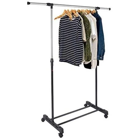 Carrello Stender Appendiabiti Estensibile Porta Abiti Grucce Stand Attaccapanni