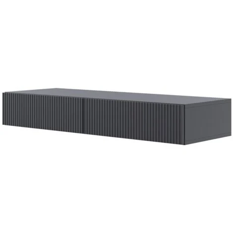 Selsey Veldio - Consolle sospeso con 2 cassetti - 110cm - Nero