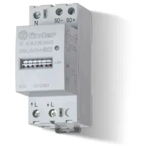 FINDER 7E1282300002 - Contatore energia mecc. Monofase 25A 35M