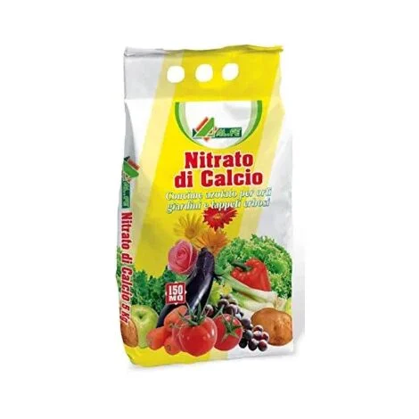 Concime CE nitrato di calcio 15,5% Al.Fe nutrimento pronto per piante 4 Kg
