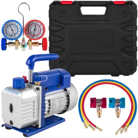 Mophorn 4CFM 1/4hp aria pompa a vuoto HVAC refrigerazione AC Manifold Gauge Set R134a Kit