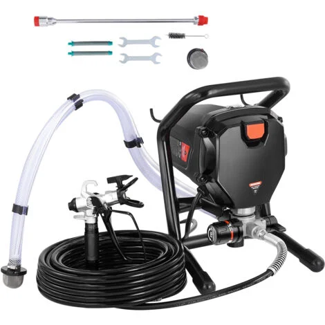 Mophorn Spruzzatore Airless per Vernice con Supporto, Spruzzatore Airless Elettrico ad Alta Efficienza da 750 W 3000 PSI, Effetto Verniciatura, per Mobili e Recinzioni Interni ed Esterni di Casa