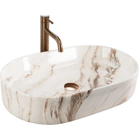 LAVABO DA APPOGGIO REA NADIA 60 MARRONE