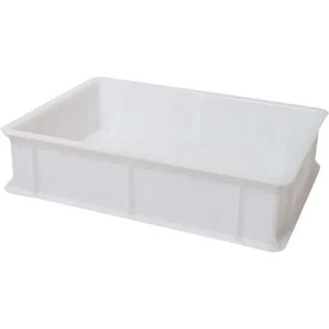 Cassetta per impasti palline lievitazione pizza pane LT. 12 cm 40X30 alta 13 professionale senza coperchio contenitore cibo sovrapponibile certificata per alimenti