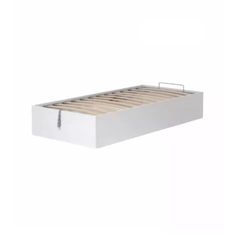 letto singolo contenitore "bed box" bianco 90x190 cm