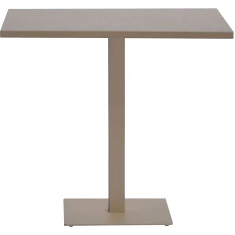 Tavolo in Alluminio per Bar, Pizzerie, Ristoranti, 70x70 cm, Tortora
