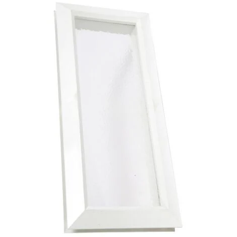 Finestra rettangolare in PVC bianco NICOLL - 380 x 225 mm - 203MI