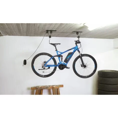 FISCHER FAHRRAD 50386:FISCHER Sollevatore a soffitto Numero posti parcheggio=1 Nero