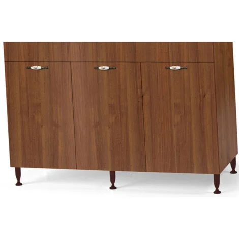 Sottolavello cucina componibile con ante 120 cm noce