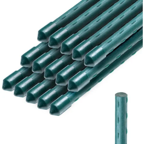 KADAX 15 Pali per Piante da 180 cm Supporto per Pali per Pomodoro, Acciaio Rivestito