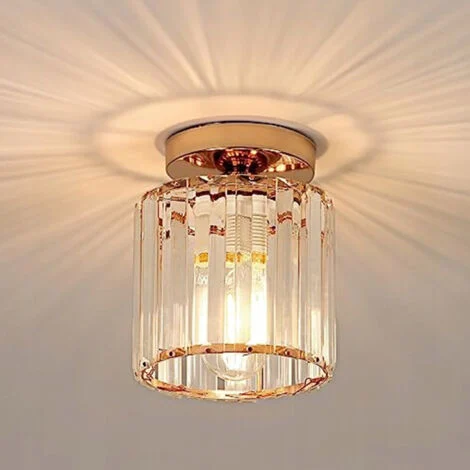 Avvincente Lampadario moderno per soggiorno e27 Lampadario in cristallo oro