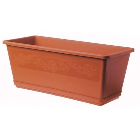 fioriera balconella cm 50 c/sottovaso terracotta