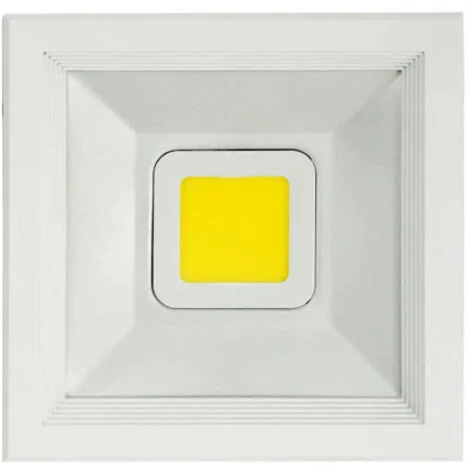 Faretto LED da incasso quadrato “Poseidon” (20W 6500K 2000lm) IP20 19x19x8cm colore bianco