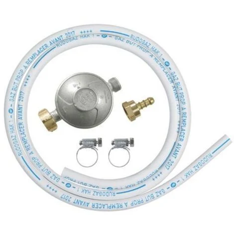 Kit tubo morbido butano con 1 supporto, 1 tettarella e 1 tubo morbido 1m50 - DG170TC75/B - Ribitech