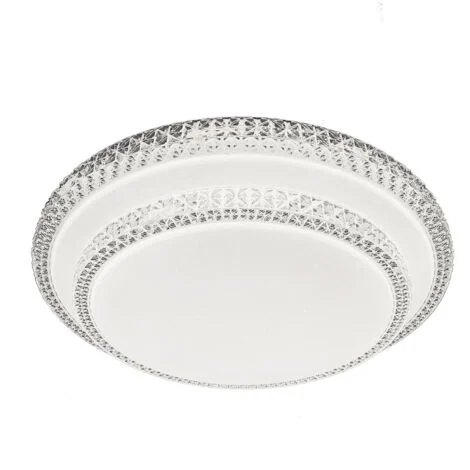 Plafoniera LED Rotonda da 24w 39cm lampada a parete effetto stellato designLuce Neutra Naturale 4200k