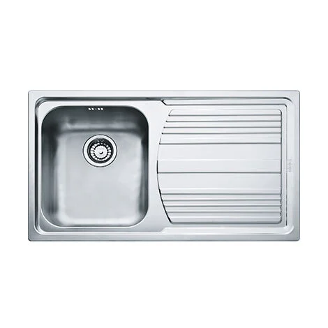 Franke LLX 611-L. Tipo di lavello: Lavello ad incasso, Forma del lavandino: Rettangolare, Colore del prodotto: Acciaio inox. Larghezza: 860 mm, Profondità: 500 mm, Larghezza del comp... - 101.0085.775