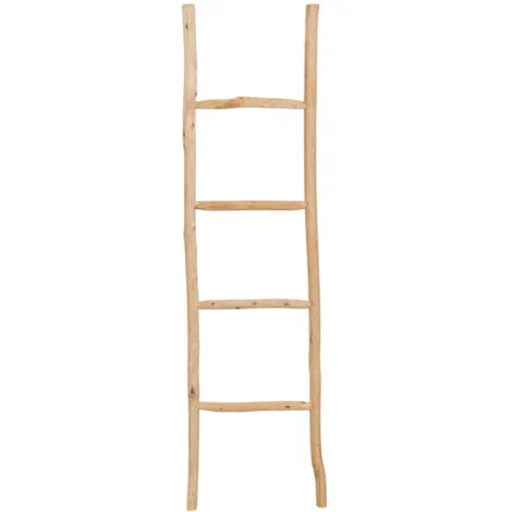 Scala porta asciugamani legno bagno da terra da parete a muro decorativa Scaletta portasciugamani bambu Porta oggetti e vasi