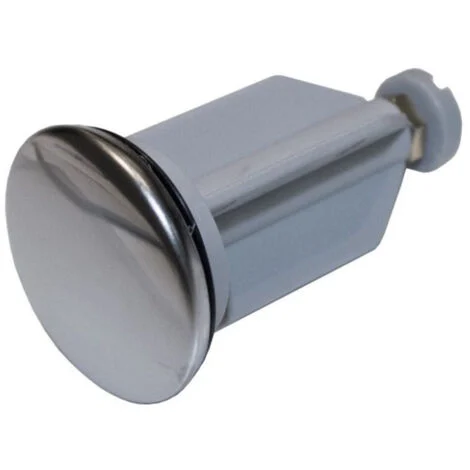 TrAdE Shop Traesio - Set 2pz Tappo Lavandino Bidet Saltarello Acciaio Plastica Piletta Lavabo Scarico 1 1/4" -