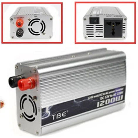 TrAdE Shop Traesio - Inverter Potenza 1200 Watt Effettivi Convertitore Da 12v A 220v Trasformatore -