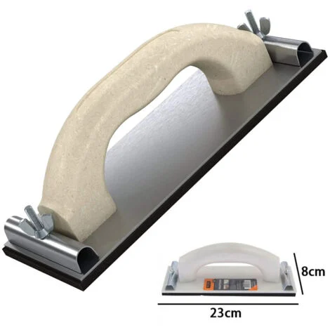 TrAdE Shop Traesio - Supporto Per Carta Vetrata Smerigliatrice Levigatrice Manuale A Mano 23x8cm -