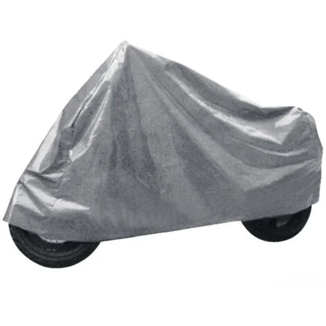 TrAdE Shop Traesio - Telo Coprimoto Scooter 229x99x125cm Cover Copri Moto Grigio Anti Pioggia Neve -