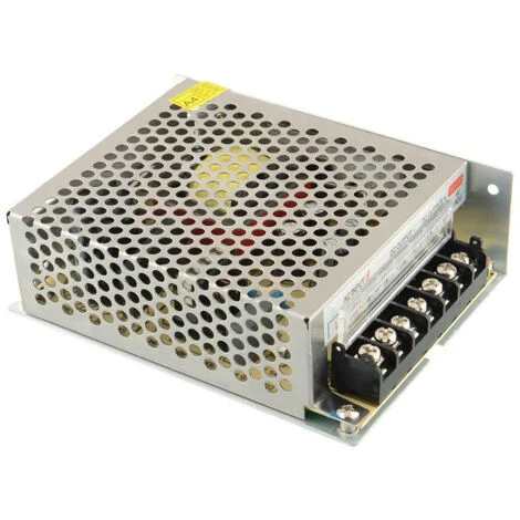 TrAdE Shop Traesio - Alimentatore Trasformatore 220v Stabilizzato 24v 5a Trimmer Per Led Telecamera -
