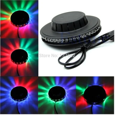 TrAdE Shop Traesio - Lampada Rotante Effetto Discoteca A Soffitto Led Rgb Da Tavolo Multicolor Luce -