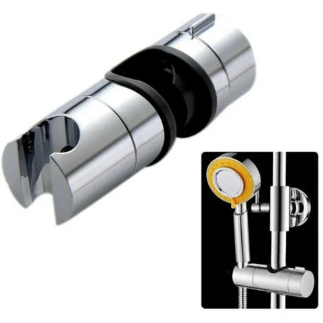 Cleafe - Supporto Doccetta Scorrevole Per Asta Saliscendi Diametro Da 18 A 25 Mm 59419 -