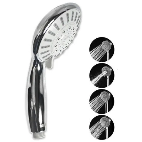 TrAdE Shop Traesio - Soffione Multigetto Bagno Doccetta Vasca Doccia Telefono Getto Regolabile 52055 -