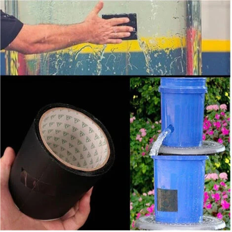 TrAdE Shop Traesio - Nastro Adesivo Per Riparazione Immediata Perdite Tubi Acqua Resistente Waterprof -