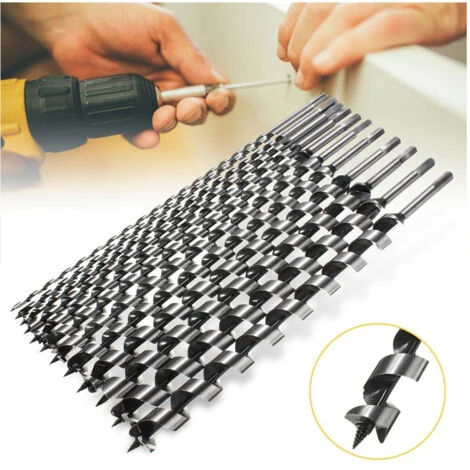 TrAdE Shop Traesio - Kit 6 Punte Per Trapano Tassellatore Puntale Trivella Autofilettante Legno 460m -